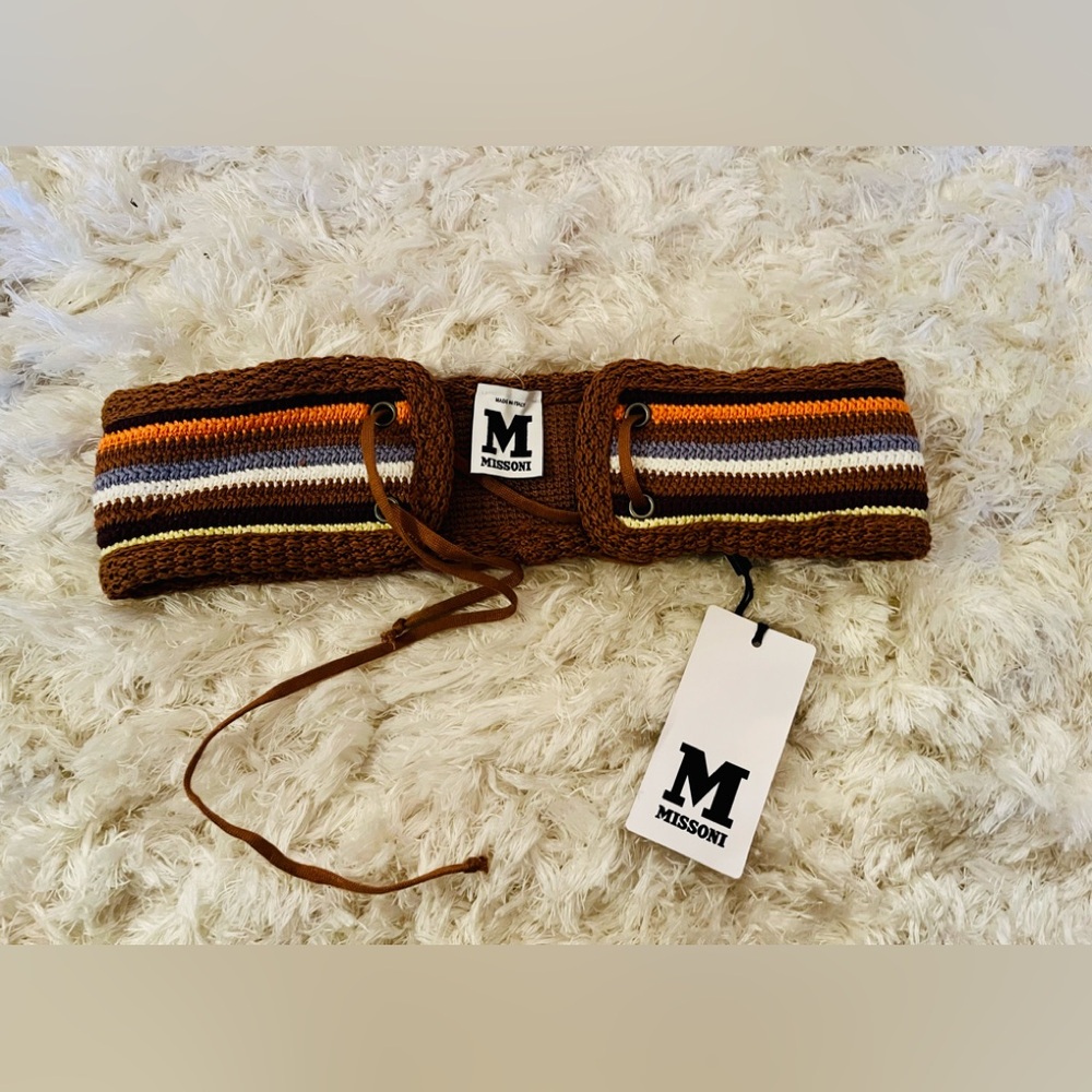 Missoni iconic lace front belt